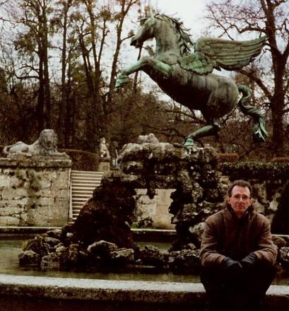 Jerry Edinger by Salzburg Fountain